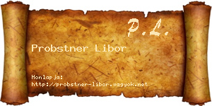 Probstner Libor névjegykártya